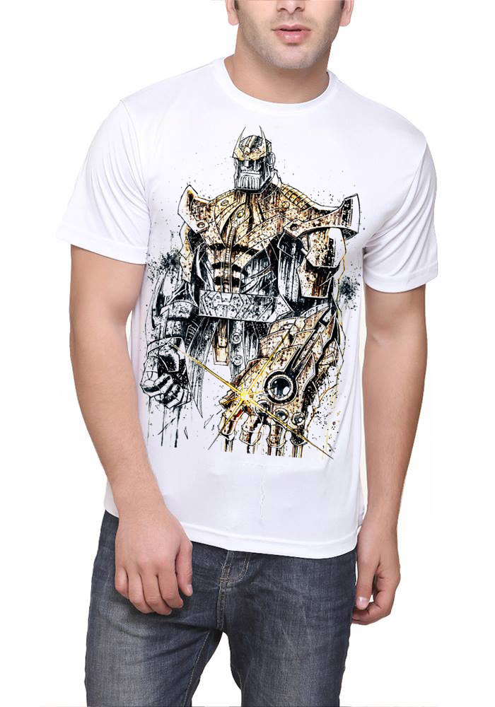 King Thanos White T-Shirt