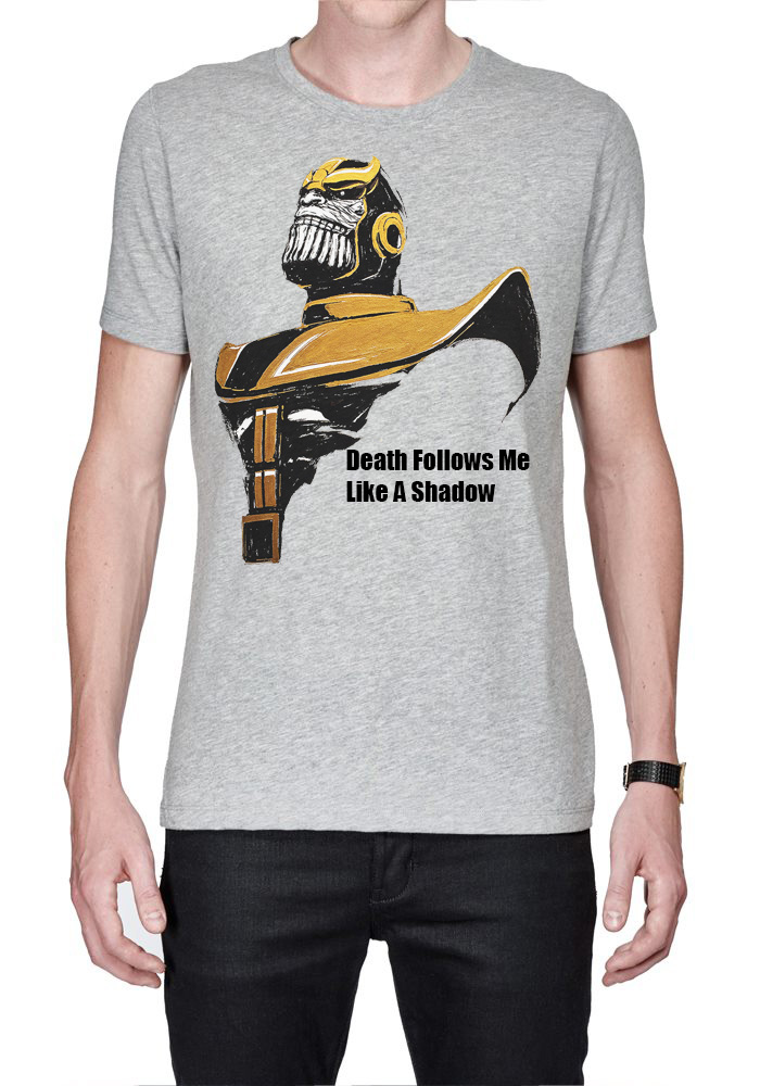 Death Follows Thanos T-Shirt - Image 2