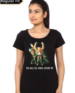 Loki Girl's Black T-Shirt
