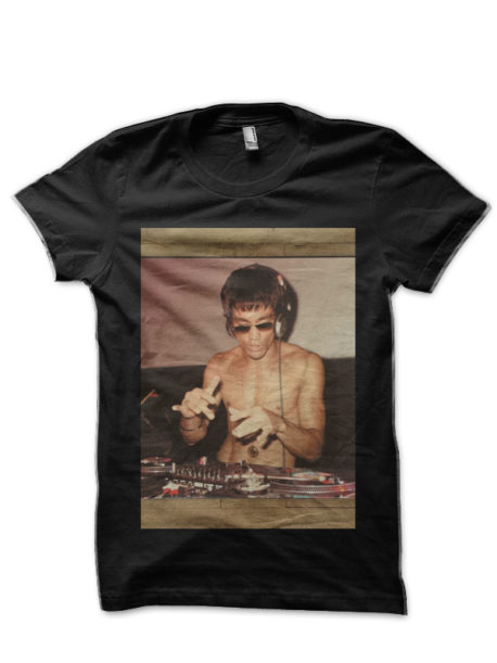 DJ Bruce Lee Pic Black T-Shirt