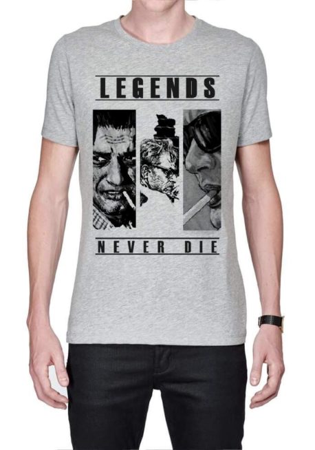 Legends Never Die Grey T-Shirt