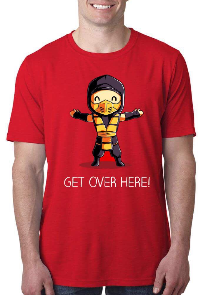 Cute Scorpion Get Over Here Red T-Shirt 