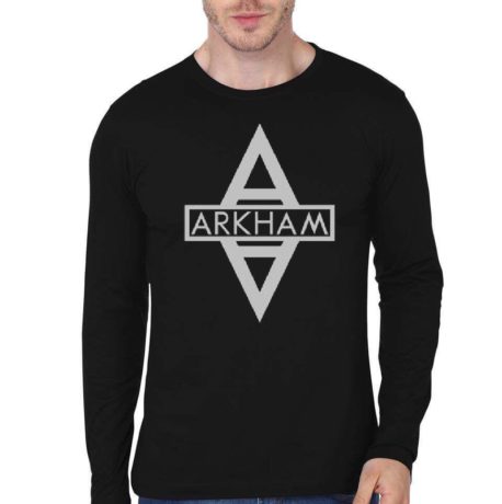 Arkham Asylum Black Full Sleeve T-Shirt