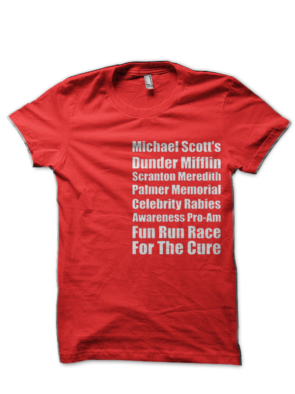 Michael Scott's Rabies Fun Run T-Shirt - Image 2