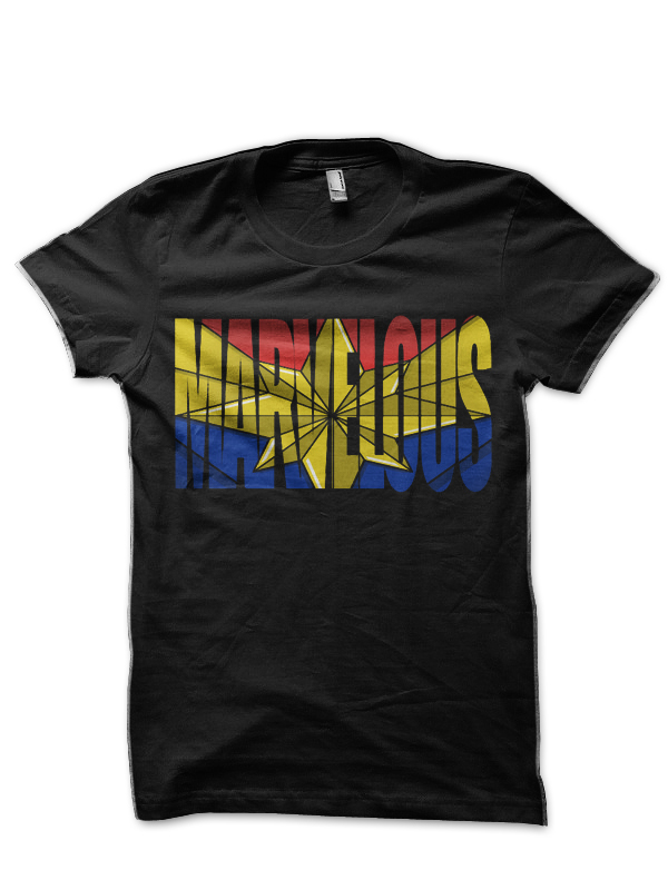 Captain Marvelous Black T-Shirt