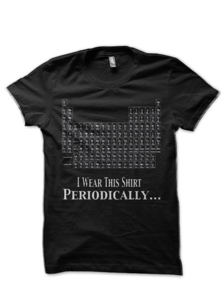I Wear This Shirt Periodically Black T-Shirt