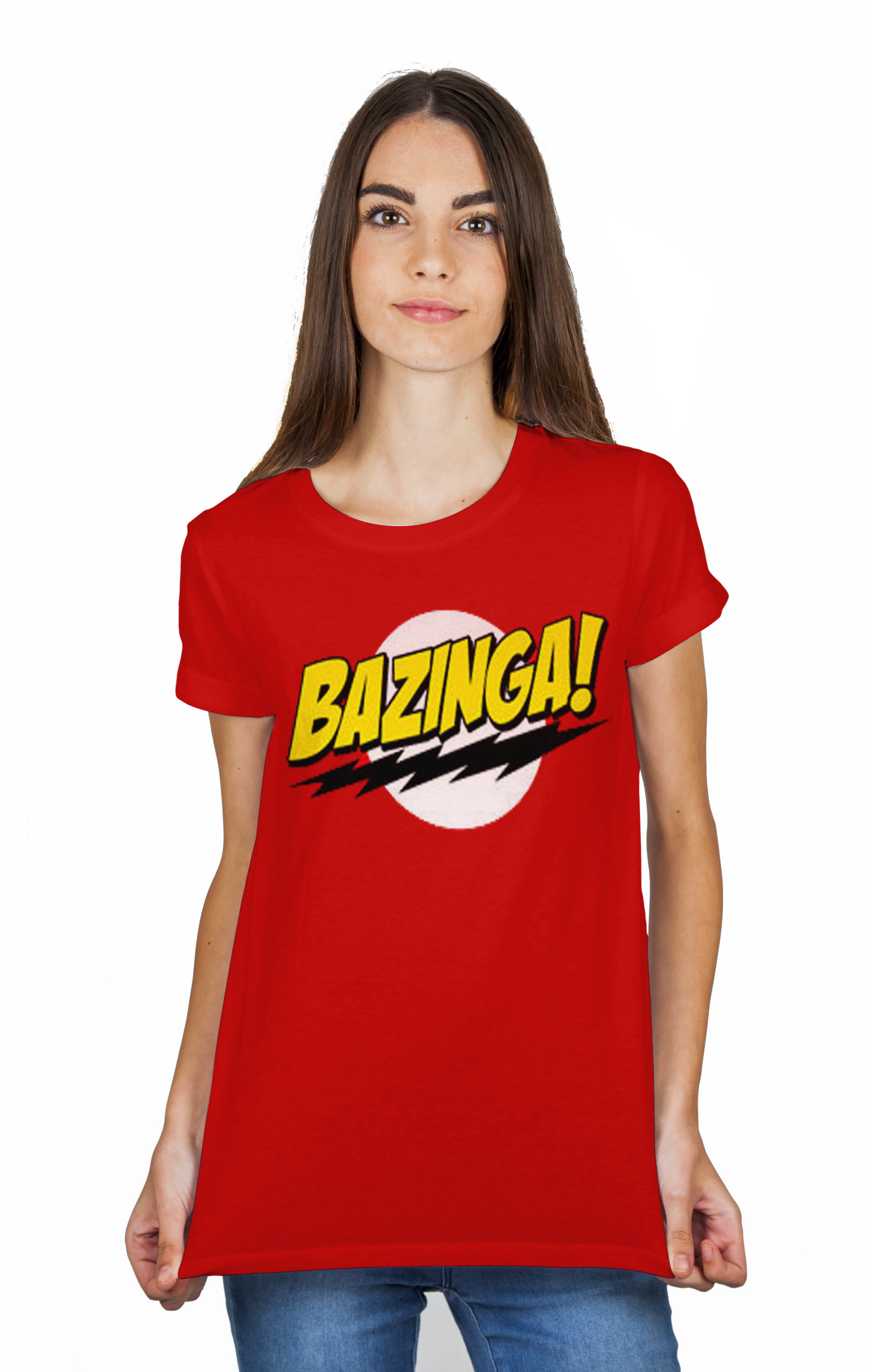 Bazinga Red T-Shirt | Swag Shirts