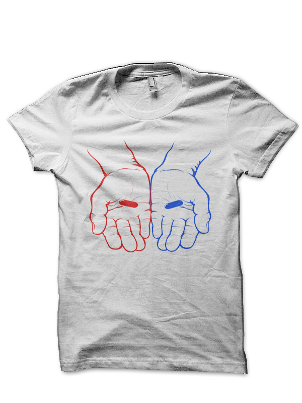 Red Pill or Blue Pill? The Matix White T-Shirt