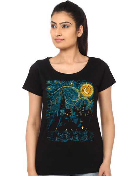 Harry Potter Girl's Black T-shirt