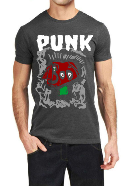 Punk Charcoal Grey T-Shirt