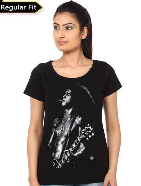 Slash AC DC Girl's Black T-Shirt