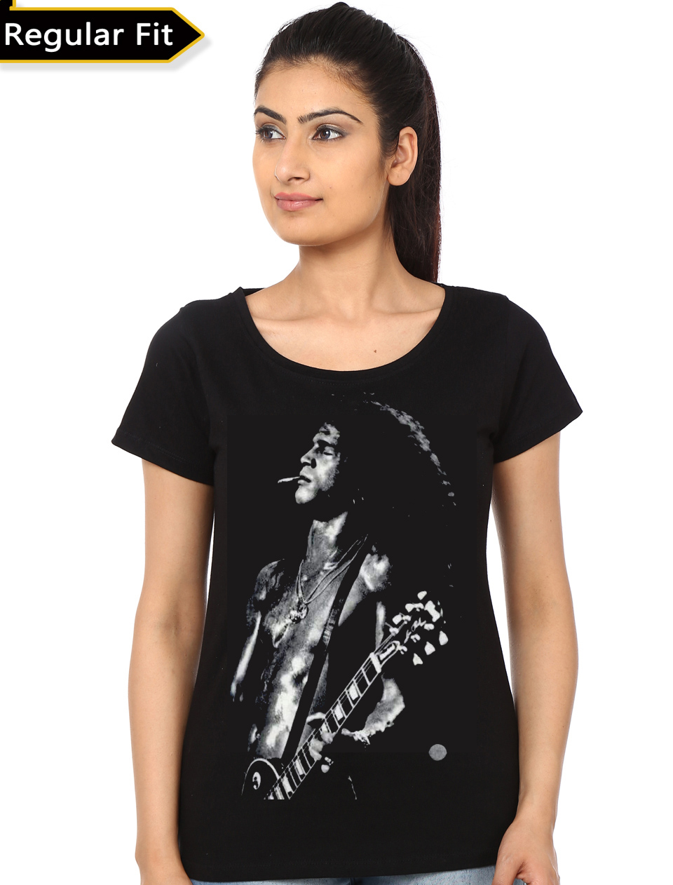Slash AC DC Girl's Black T-Shirt