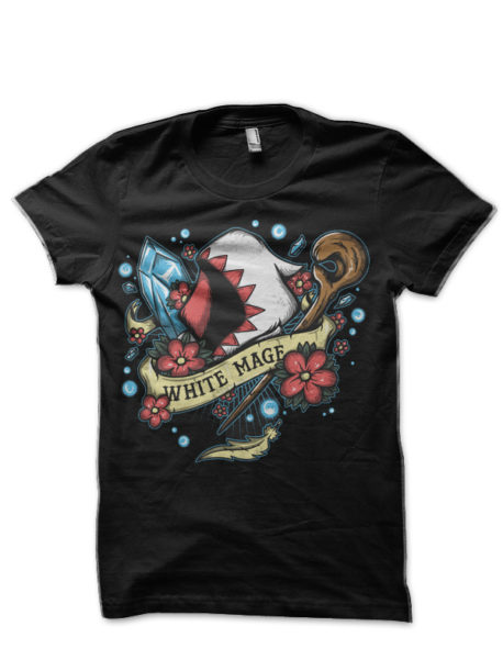 White Mage Black T-Shirt