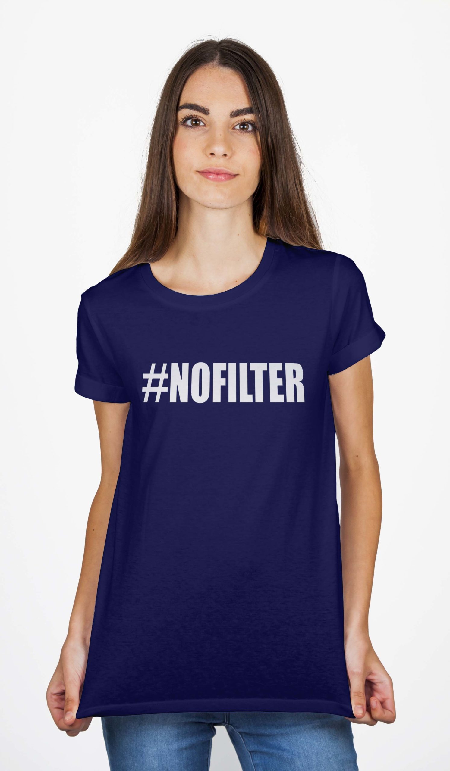 No Filter Navy Blue T-Shirt