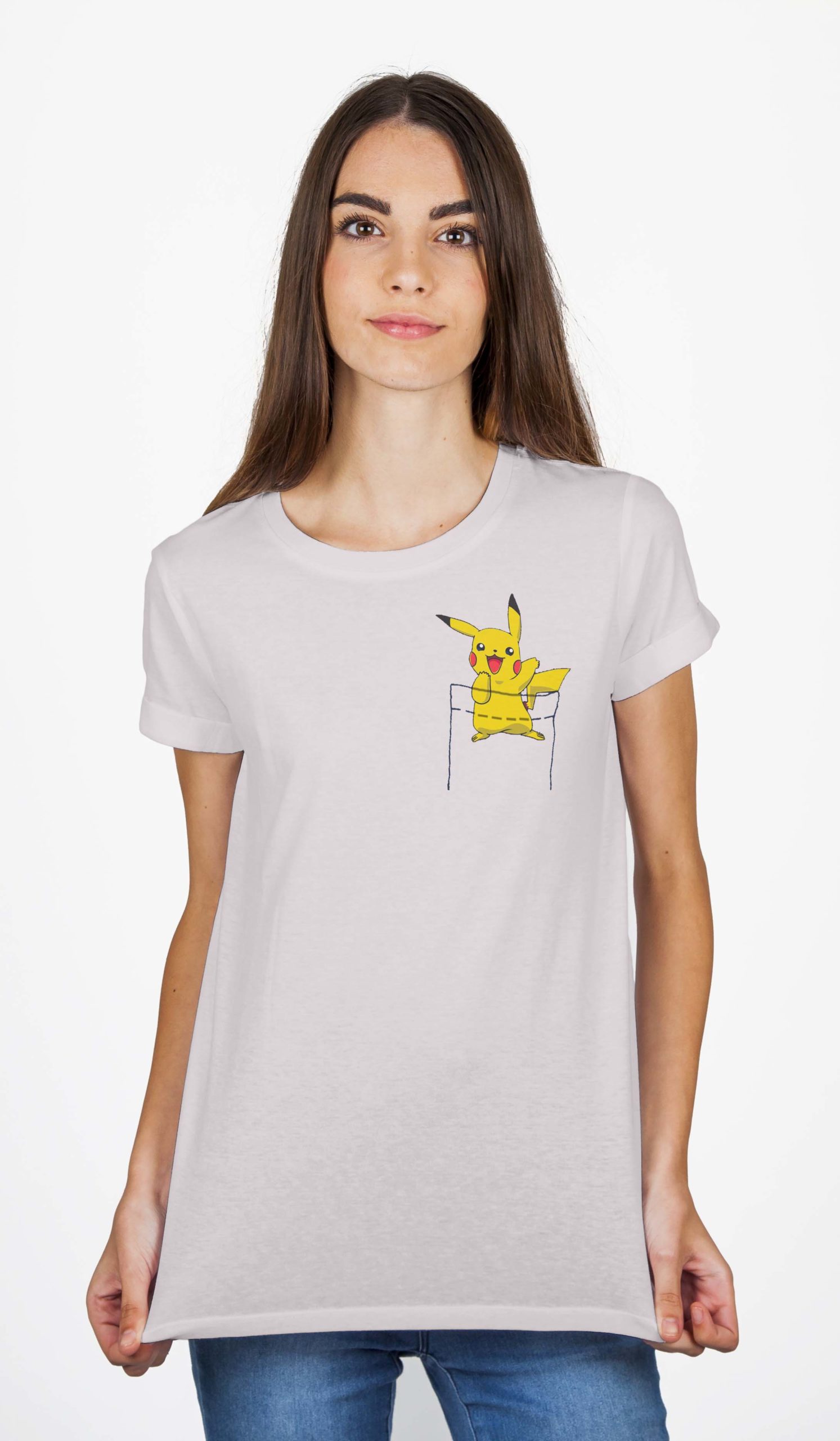 Pocket Pikachu Red T-Shirt - Image 2