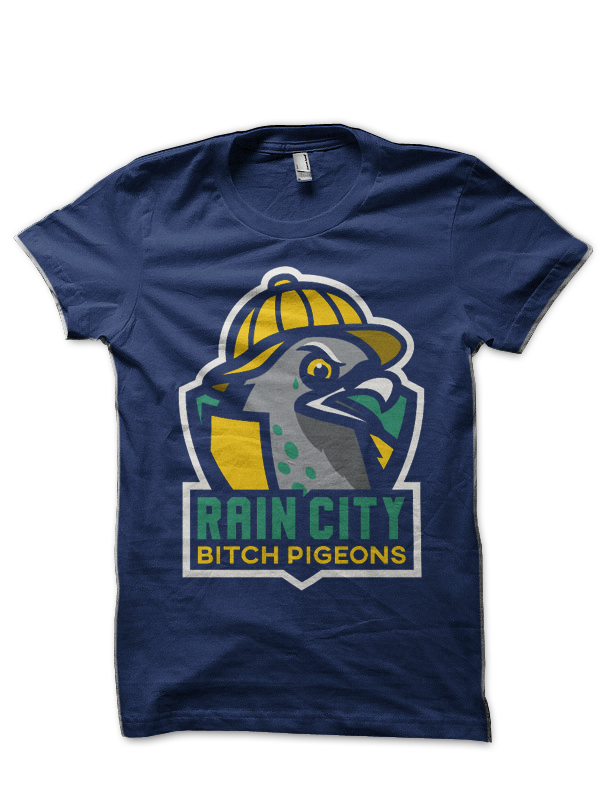 Rain City Bitch Pigeons T-Shirt - Image 2