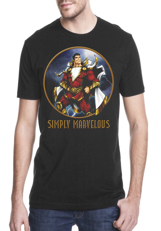 Shazam Black T-Shirt