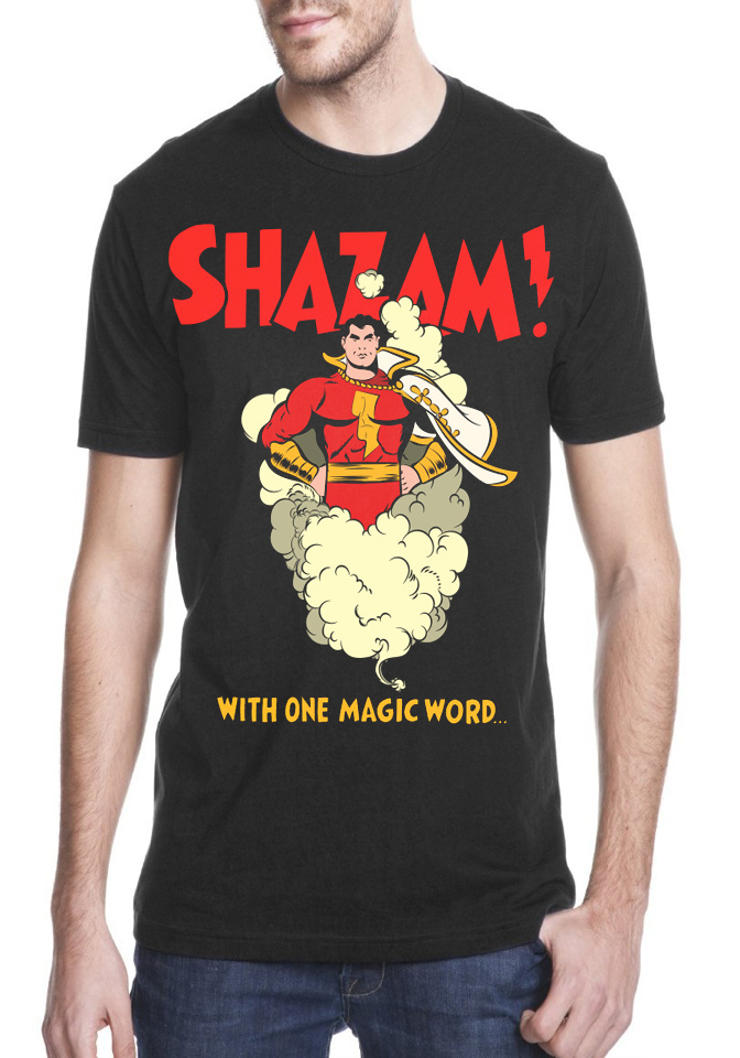 Shazam Black Tee