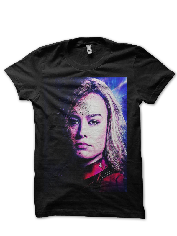 Disintegrating Captain Marvel Black T-Shirt