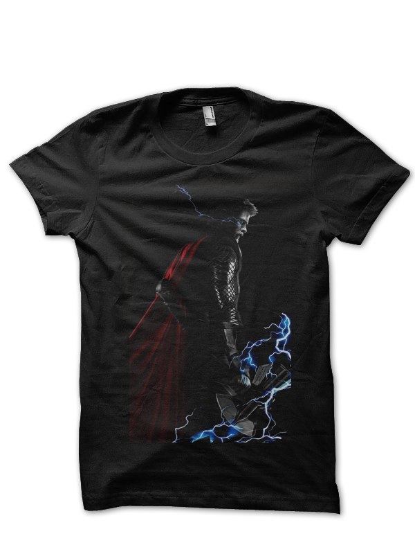 Thor Lightning Black T-Shirt