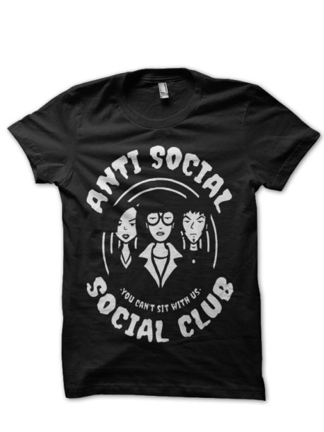 Anti Social Club Black Half Sleeve T-Shirt