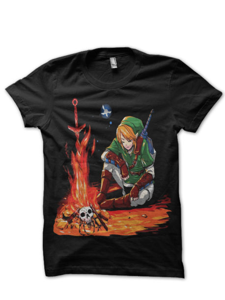 Dark Link Black Half Sleeve T-Shirt