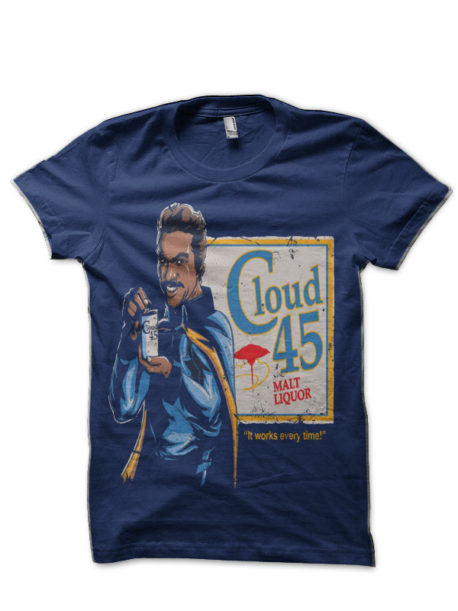 Cloud 45 Navy Blue Half Sleeve T-Shirt