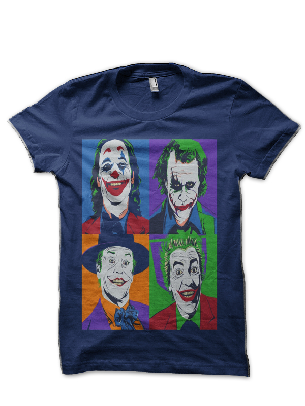 Pop Joke 2 Navy Blue Half Sleeve T-Shirt