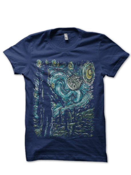 Starry Wars Navy Blue Half Sleeve T-Shirt