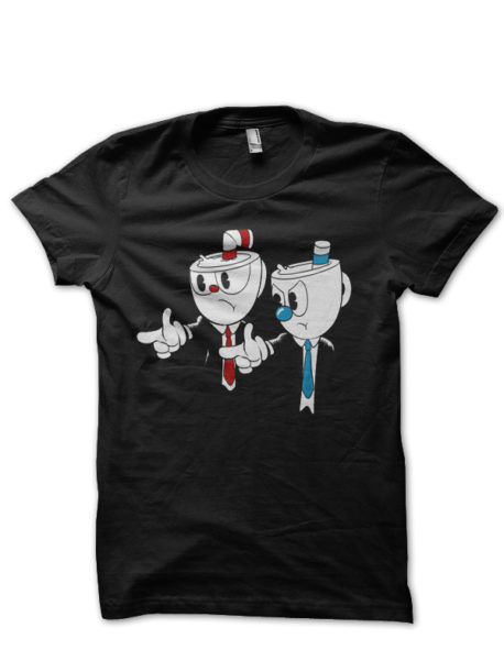 Cup Fiction Exclusive Black Half Sleeve T-Shirt