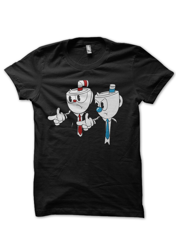 Cup Fiction Exclusive Black Half Sleeve T-Shirt