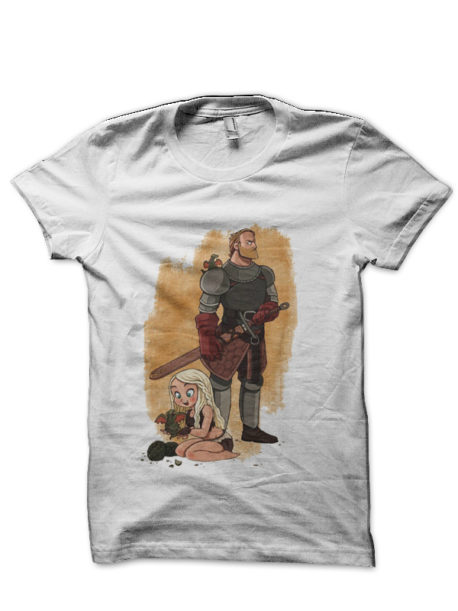 Game Of Thrones White Half Sleeve T-Shirt