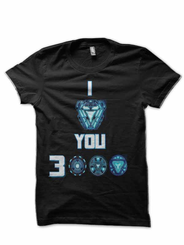 I Love Ironman Black T-Shirt