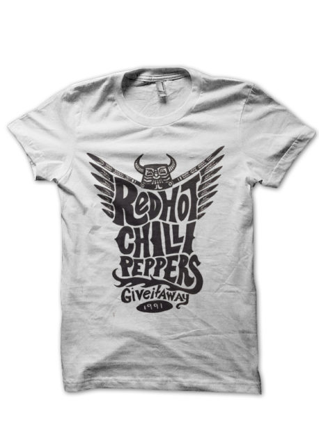 RHCP Rock Band White Half Sleeve T-Shirt