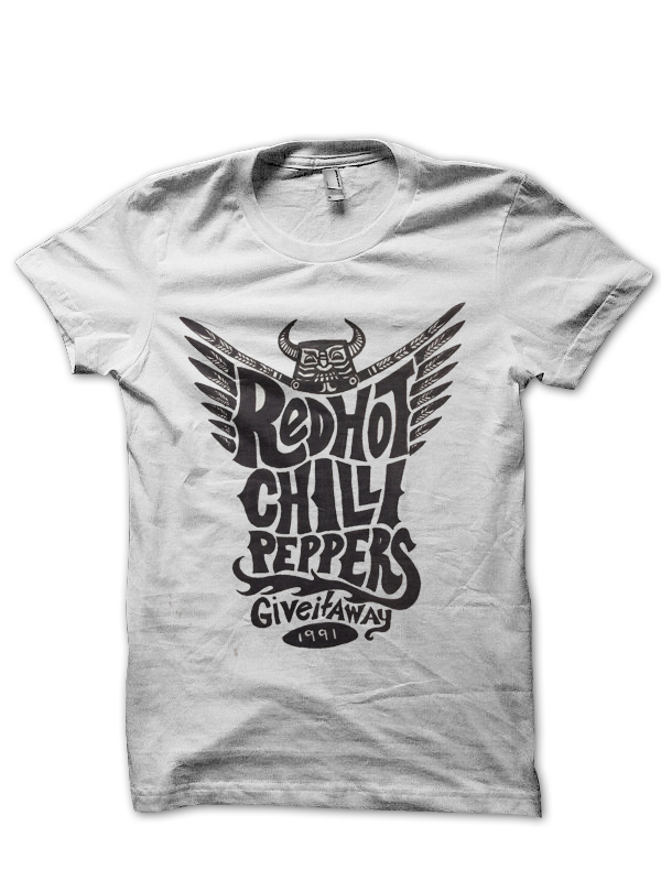 RHCP Rock Band White Half Sleeve T-Shirt