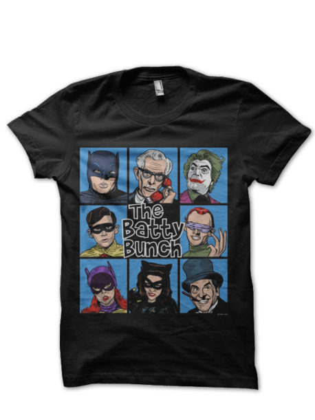 The Batty Bunch Black Half Sleeve T-Shirt