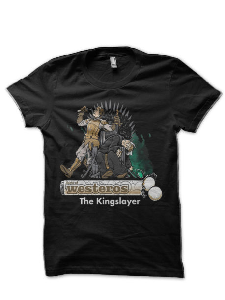 The Kingslayer Black Half Sleeve T-Shirt