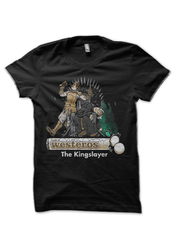 The Kingslayer Black Half Sleeve T-Shirt