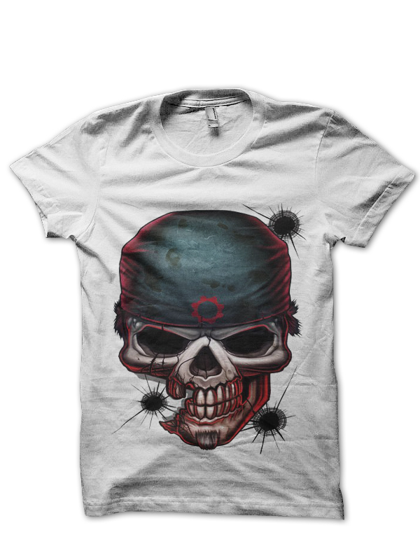 Gears of war White Half Sleeve T-Shirt