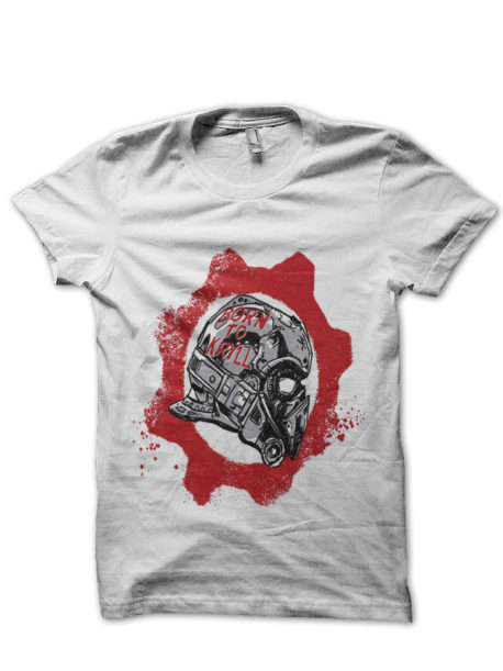Gears of war White Half Sleeve T-Shirt