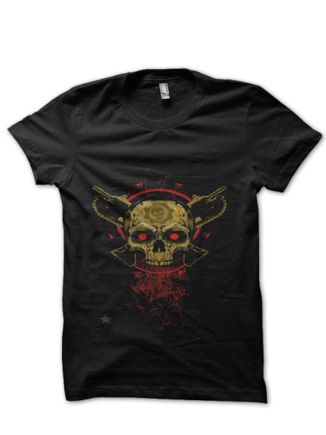 Gears of war Black Half Sleeve T-Shirt