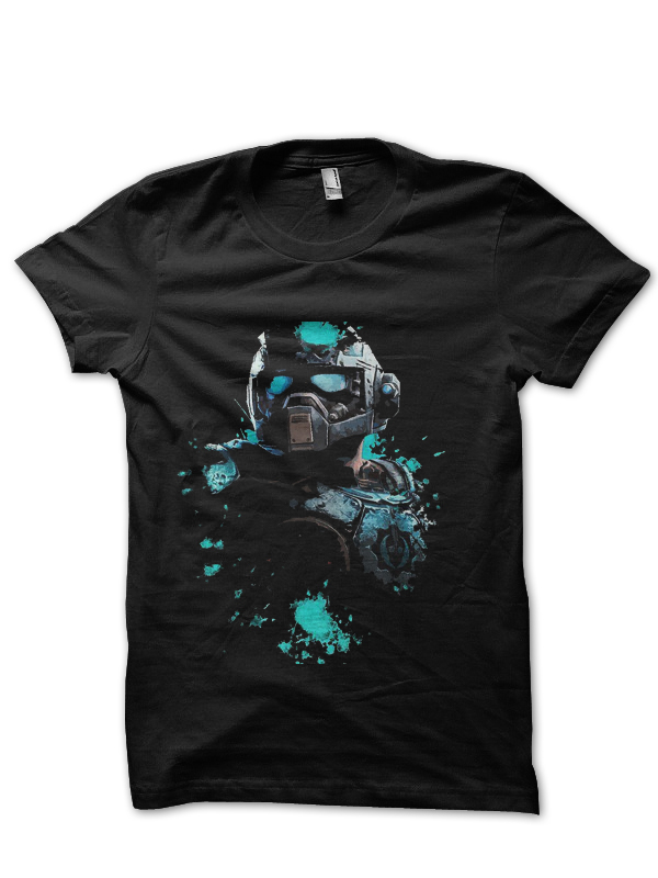 Gears of war Black Half Sleeve T-Shirt