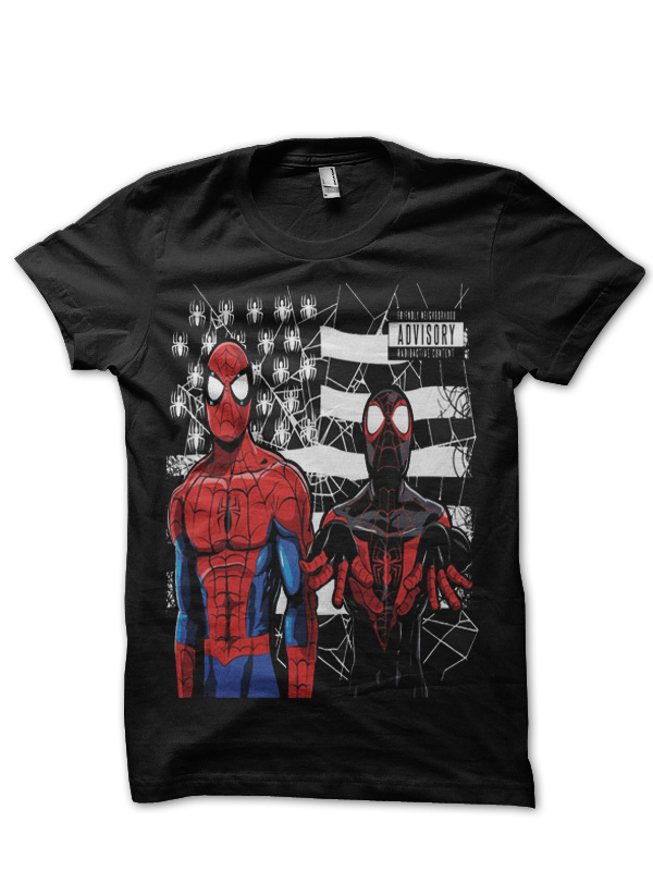 Webonia Black Half Sleeve T-Shirt