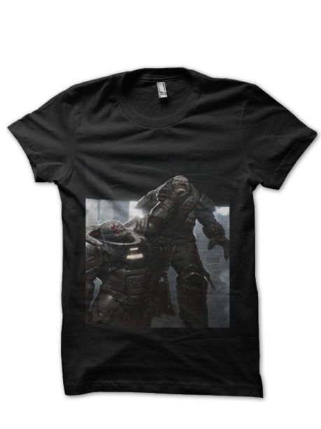 Gears of war Black Half Sleeve T-Shirt