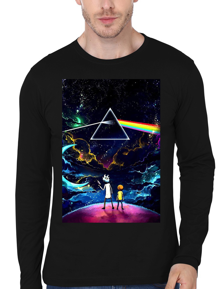 Rick And Morty Full Sleeve Black T-Shirt