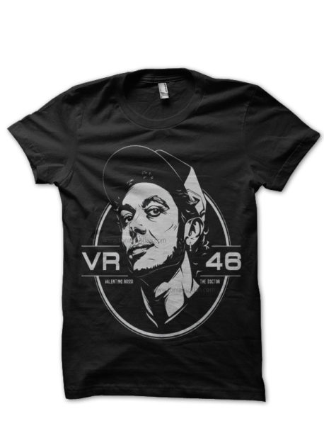 Moto GP Black Half Sleeve T-Shirt