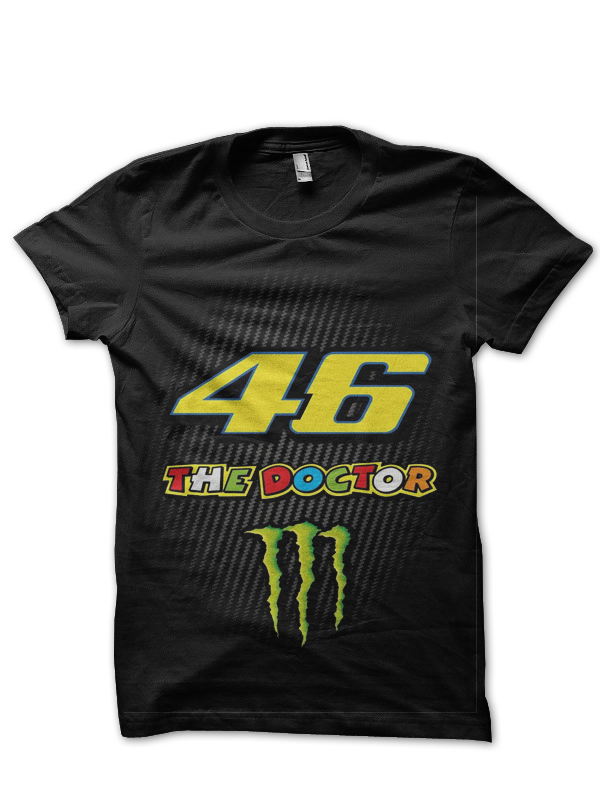 Moto GP Black Half Sleeve T-Shirt