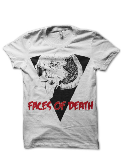 Faces Of Death White Half Sleeve T-Shirt
