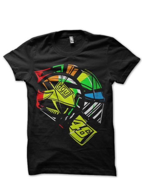 Moto GP Black Half Sleeve T-Shirt