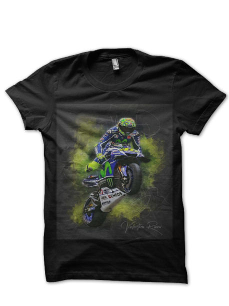 Moto GP Black Half Sleeve T-Shirt